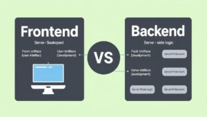 gi i th ch s kh c bi t gi a frontend v backend trong l p tr nh web chi ti t 2024